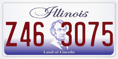 IL license plate Z463075