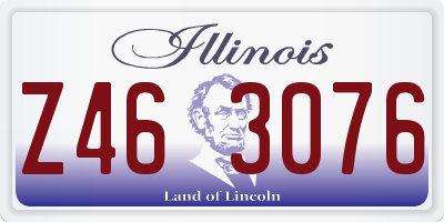 IL license plate Z463076