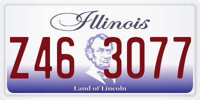 IL license plate Z463077
