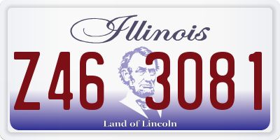 IL license plate Z463081