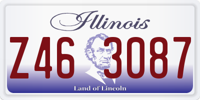 IL license plate Z463087
