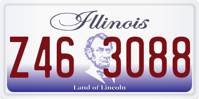 IL license plate Z463088
