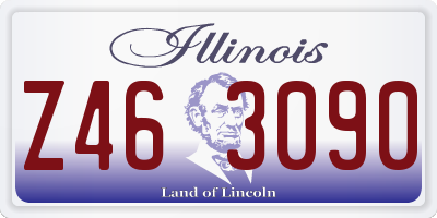 IL license plate Z463090