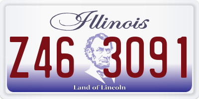 IL license plate Z463091