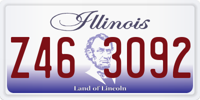 IL license plate Z463092