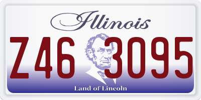 IL license plate Z463095