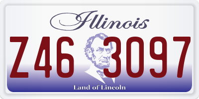 IL license plate Z463097