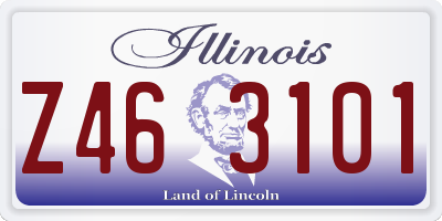 IL license plate Z463101