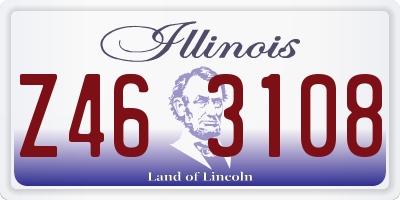 IL license plate Z463108