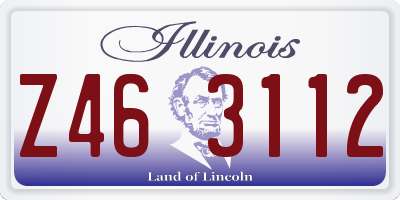 IL license plate Z463112