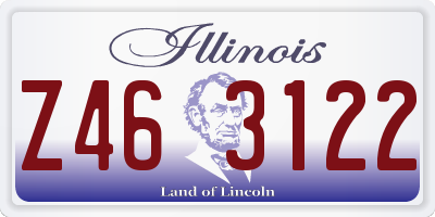IL license plate Z463122