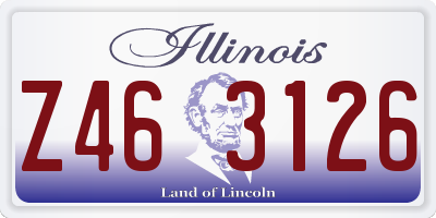 IL license plate Z463126