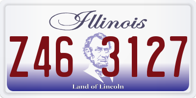 IL license plate Z463127