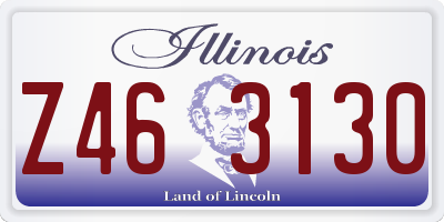 IL license plate Z463130