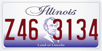 IL license plate Z463134