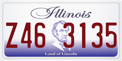 IL license plate Z463135