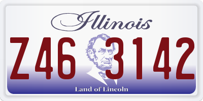 IL license plate Z463142