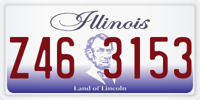 IL license plate Z463153