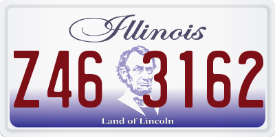 IL license plate Z463162
