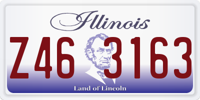 IL license plate Z463163