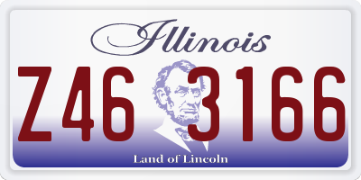 IL license plate Z463166
