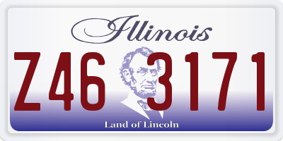 IL license plate Z463171