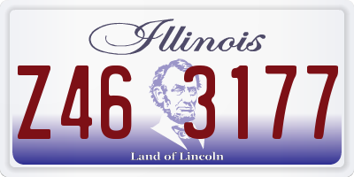 IL license plate Z463177