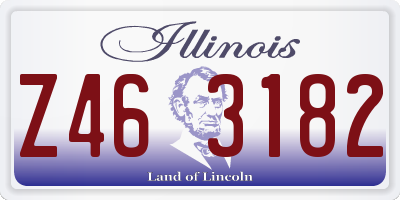 IL license plate Z463182