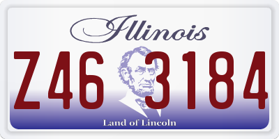 IL license plate Z463184