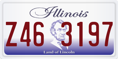 IL license plate Z463197