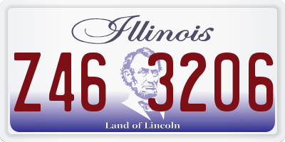 IL license plate Z463206