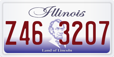 IL license plate Z463207