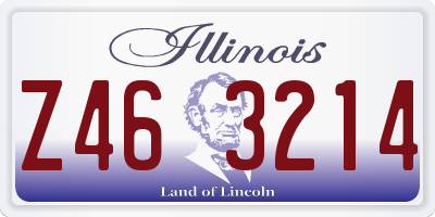 IL license plate Z463214