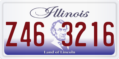 IL license plate Z463216