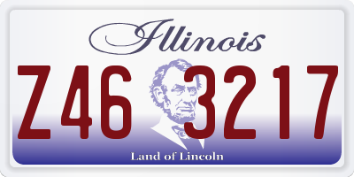 IL license plate Z463217