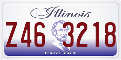IL license plate Z463218
