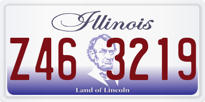 IL license plate Z463219