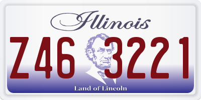 IL license plate Z463221