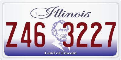 IL license plate Z463227