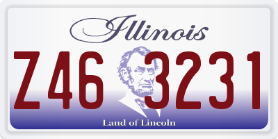 IL license plate Z463231