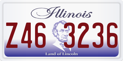 IL license plate Z463236