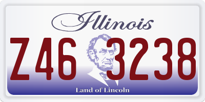 IL license plate Z463238
