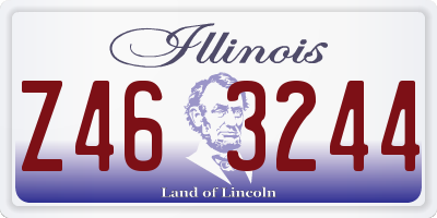 IL license plate Z463244