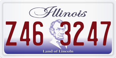 IL license plate Z463247