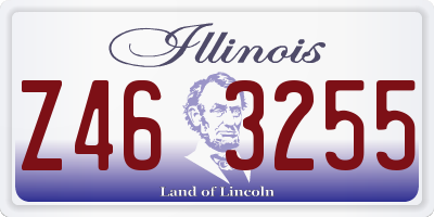 IL license plate Z463255