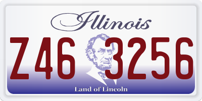 IL license plate Z463256