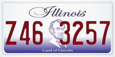 IL license plate Z463257