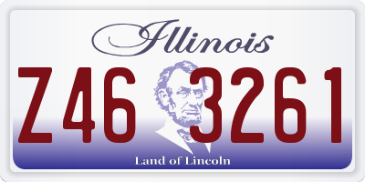 IL license plate Z463261