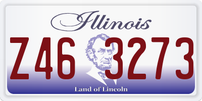 IL license plate Z463273