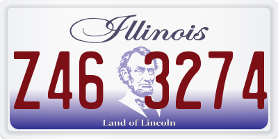 IL license plate Z463274
